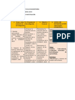 Tema o Idea Inicial de La Investigación - Junior