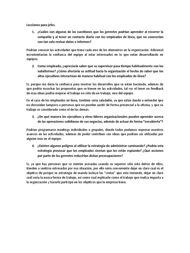 Lecciones para Jefes | PDF | Crecimiento personal y profesional