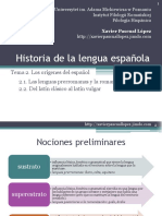 Historia Lengua Espanola Tema 2
