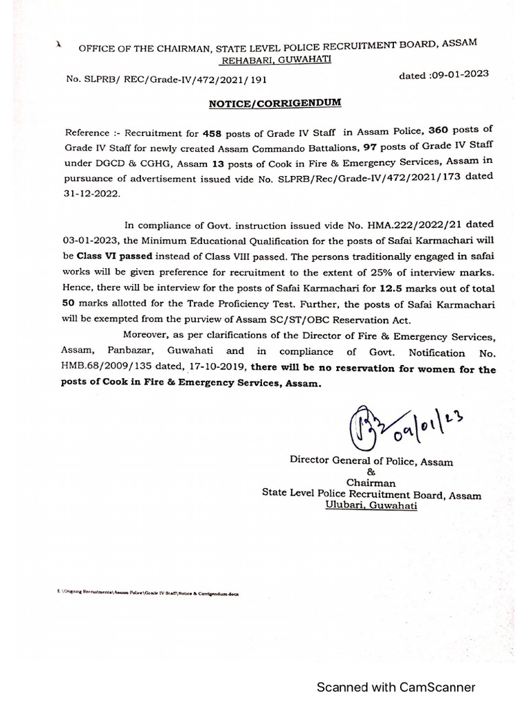 Corrigendum 1-gradeIV | PDF