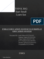 European Education Vs Indian Education