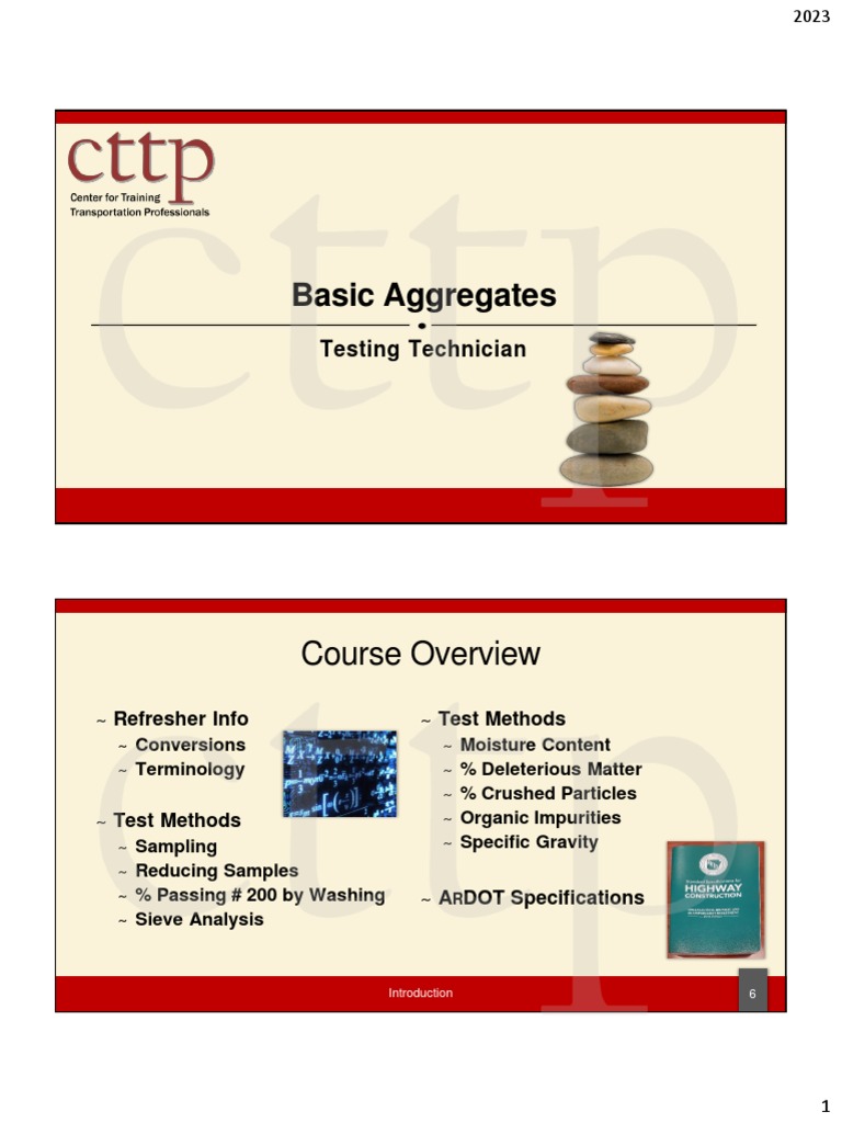 Basic Aggregates Classroom Slide Presentation | PDF | Gravel