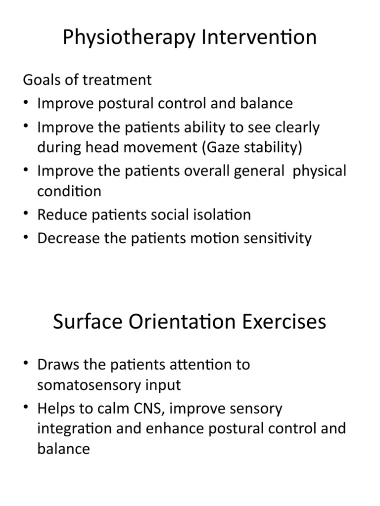 Physiotherapy Intervention PDF