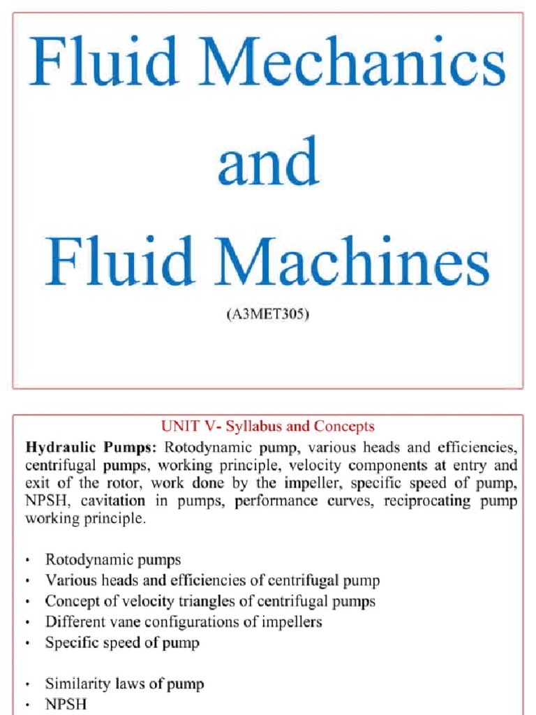 Fluid Mechanics and Fluid Machines | PDF