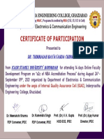 Dr. Thimmaiah Bayavanda Chinnappa Certificate