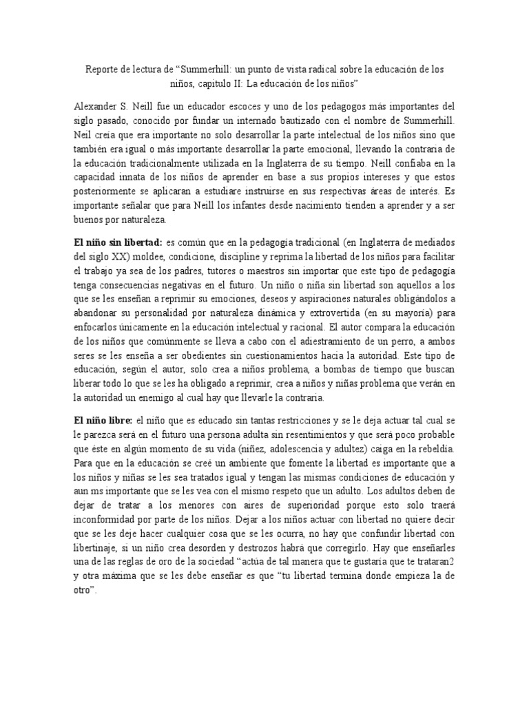 Summerhill | PDF
