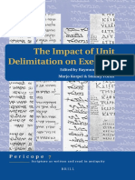 The Impact of Unit Delimitation On Exegesis (Pericope, 7) (Raymond de Hoop, Marjo C.A. Korpel Etc.) (Z-Library)