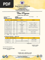 Class Program Grade 5 May June 2023