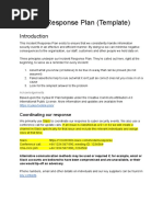 Incident Response Plan (Template)