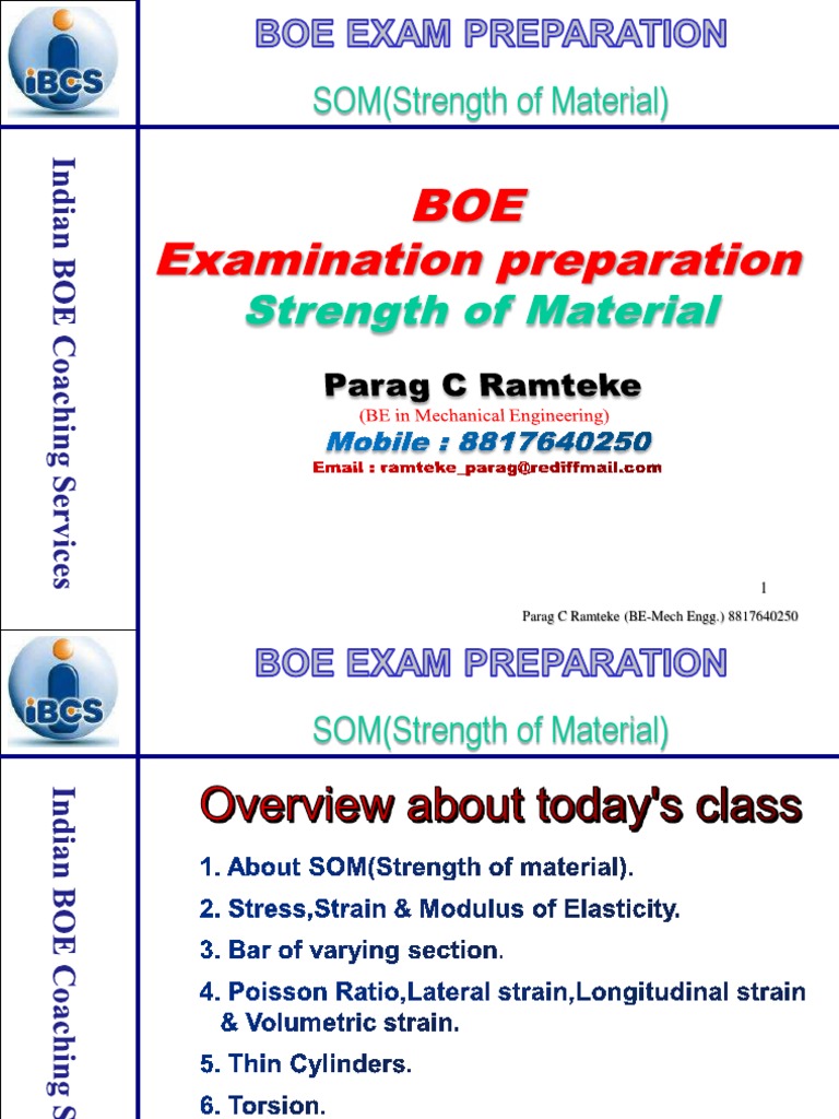 9.SOM (Strength of Material) PDF
