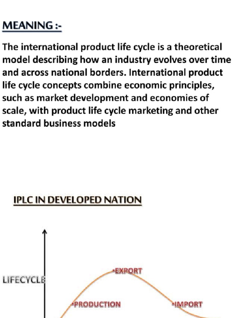 International product life cycle pdf