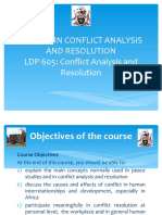 Conflict Analysis Course Outlines