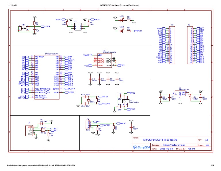 STM32F103 Schematic Board | PDF