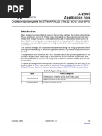 Oscillator Design Guide For Stm8af Al S Stm32 Mcus and Mpus Stmicroelectronics