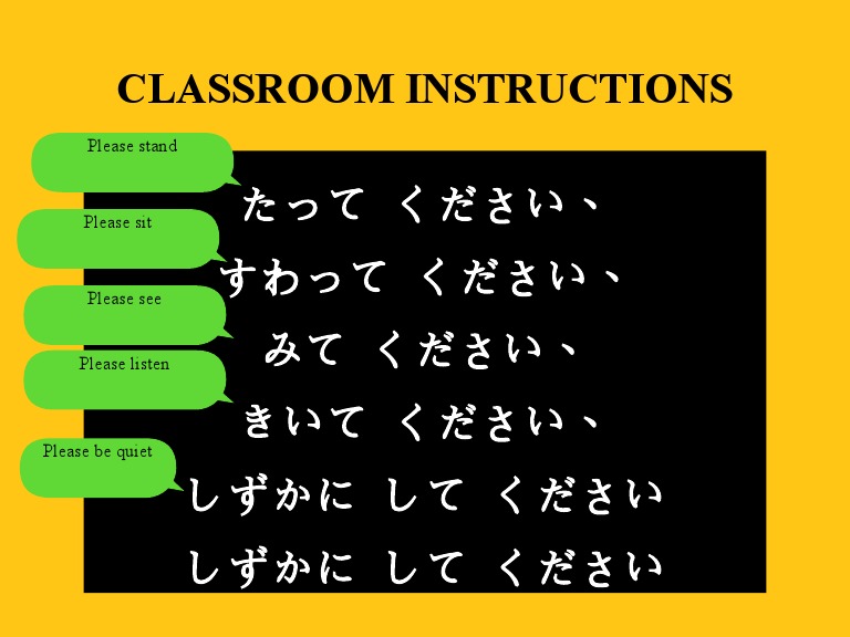 Y7 Classroom Instructions PDF