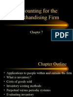 Accounting For The Merchandising Firm Chapter 7