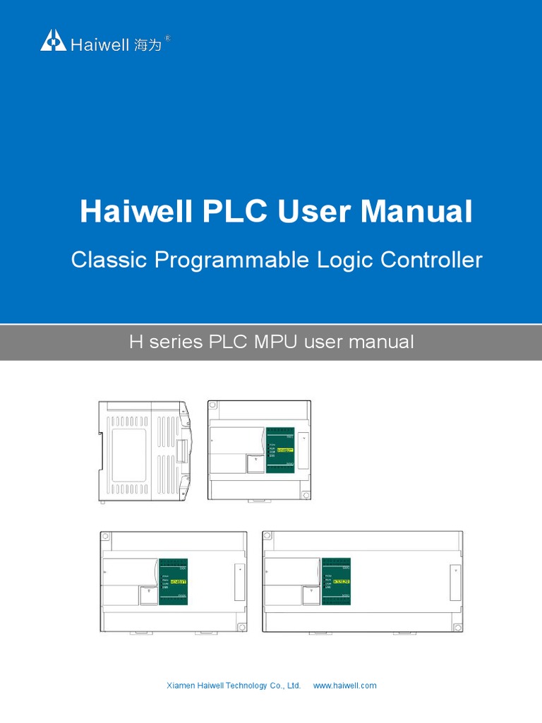User's Manual of Haiwell Classic PLC H Series MPU | PDF