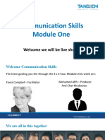 Communication Skills Module One