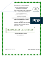 Ressources Genetiques