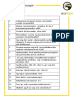 Tes Psikologi II: No Pertanyaan