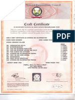 Rhoda Certificate