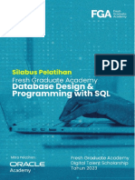 Silabus - Database Design & Programming With SQL