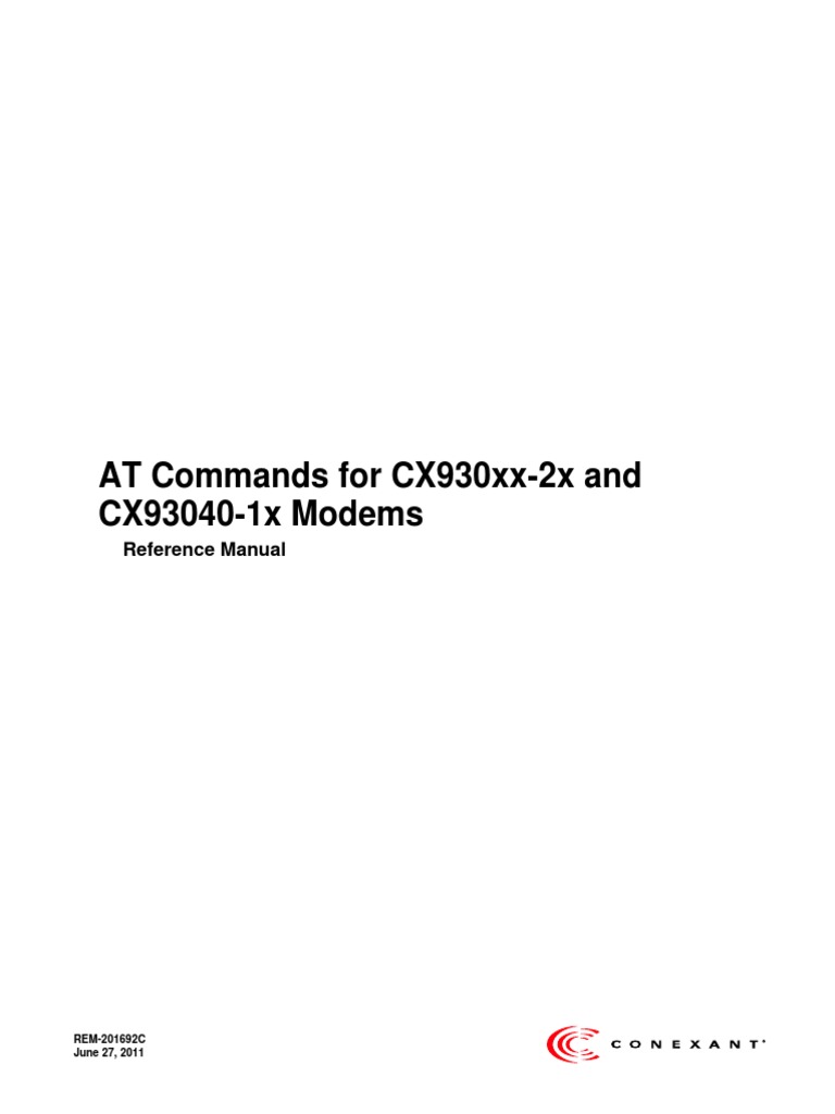 Modem Commands PDF Fax