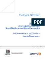 Description Fichier StockEtablissementLiensSuccession