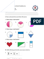 Kinder 2 Number Skills 3rd Quarter Assessment