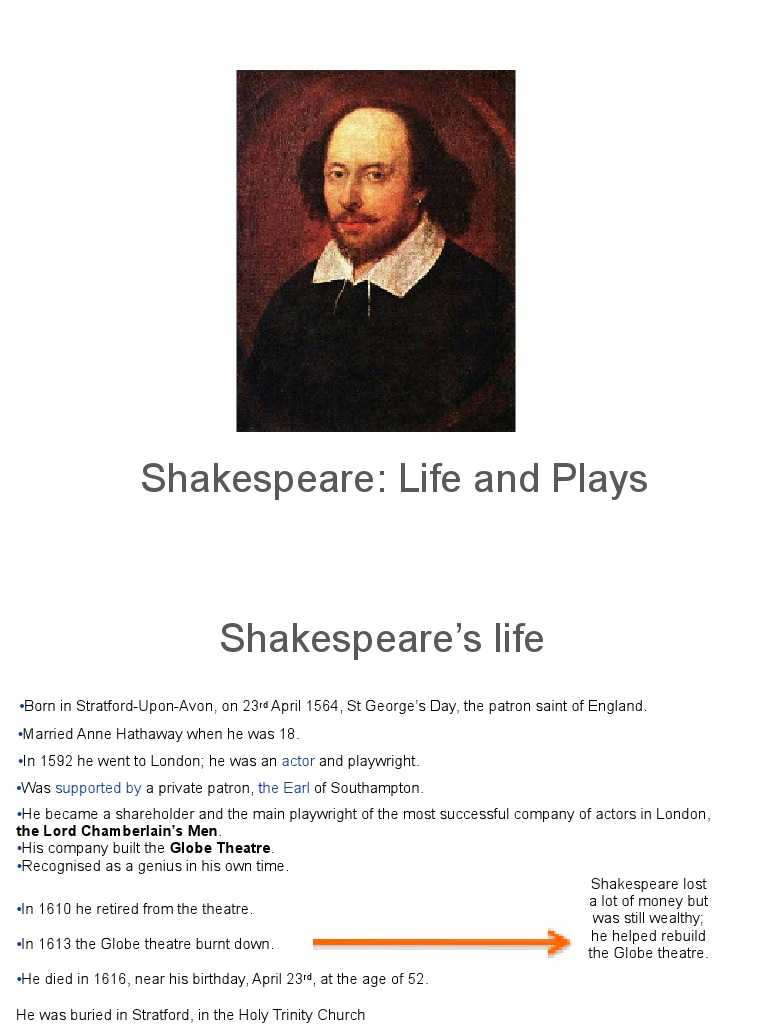 Shakespeare's Life, Works, and Themes | PDF | Characters In Romeo And ...