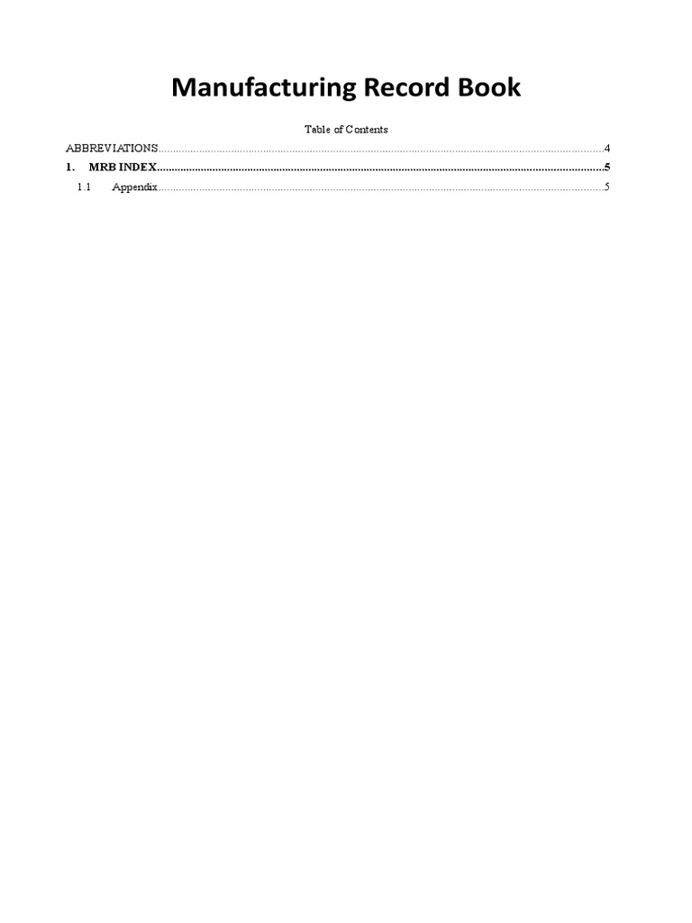 Manufacturing Record Book Overview | PDF | Nondestructive Testing | Safety