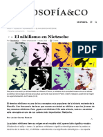 El Nihilismo en Nietzsche
