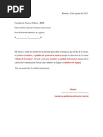 Modelo Carta aceptación tutoría