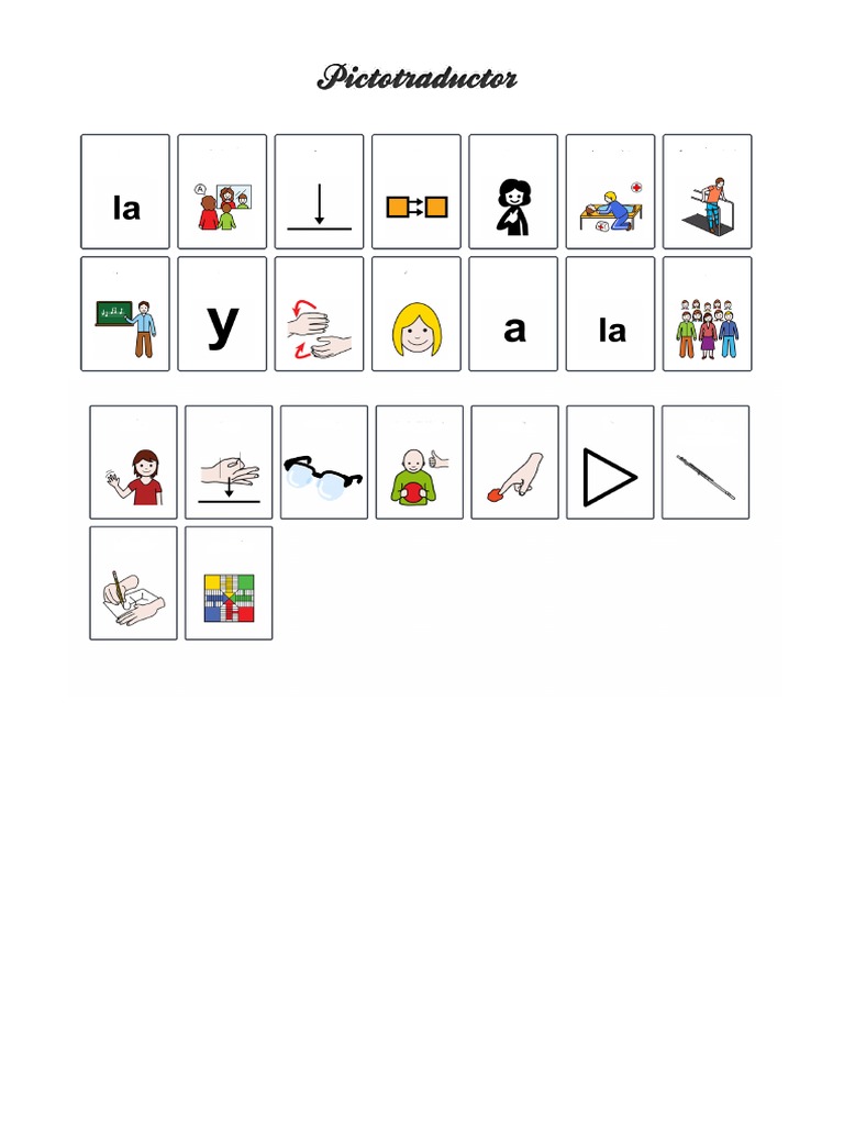 Pictotraductor -- Comunicación sencilla con pictogramas | PDF