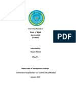 Internship Report of UAJK