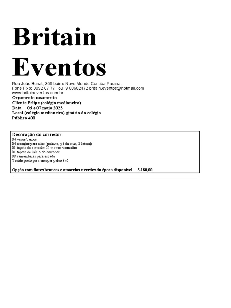 Orçamento Crisma PDF