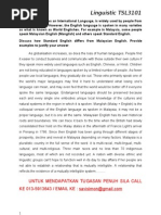 Download Different Between Standard English and Malaysian English by Simon Raj Simon SN64962999 doc pdf