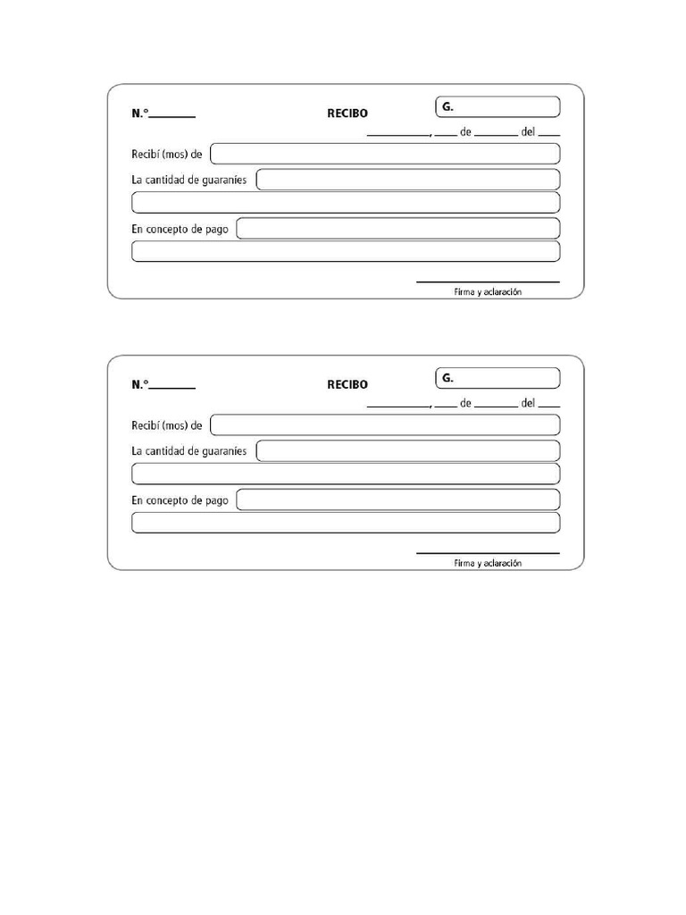 Recibo de Dinero | PDF