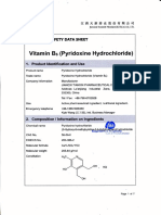 MSDS Pyridoxine HCL (VB6) - Jiangxin Tianxin-SSN