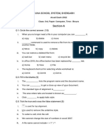 Sample Computer Paper For Grade 3