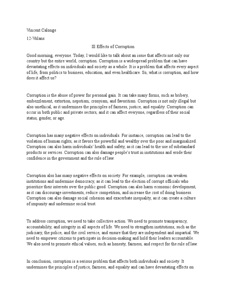 Corruption 4 Pdf Political Corruption Corruption