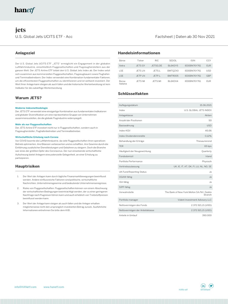 Us Global Jets Ucits Etf Acc PDF