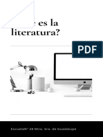 ACTIVIDAD Sobre La Literatura