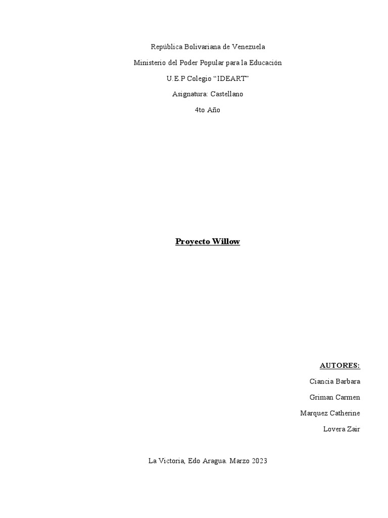 Proyecto Willow | PDF | Oso polar | Osos