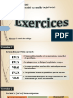 Exercices de L'immunité Naturelle Avec Reponses