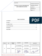 Procedure 03 - Control of Non-Conformance and Corrective Action