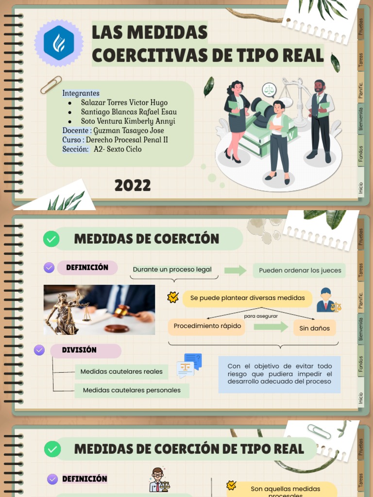 Medidas de Coerción Real Ppts PDF Mandato Fiscal