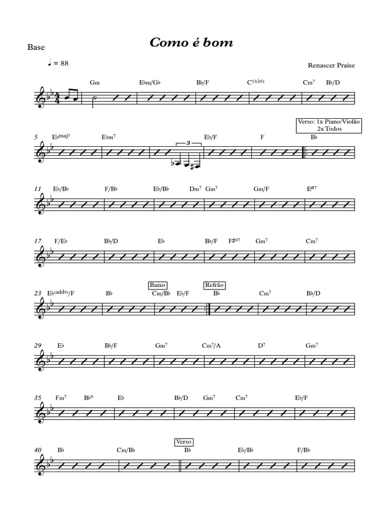 Como bom renascer praise pdf