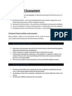 Human Impacts on Ecosystems