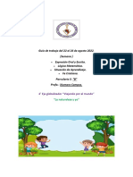 25 Guía de Trabajo Del 22 Al 26 de Agosto 2022.